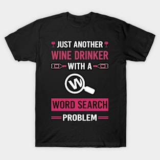 Wine Drinker Word Search T-Shirt